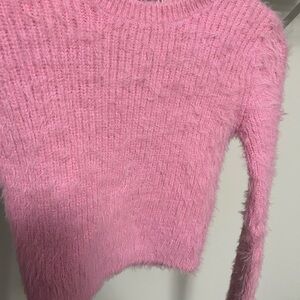 NWT Zara Fuzzy Pink Sweater